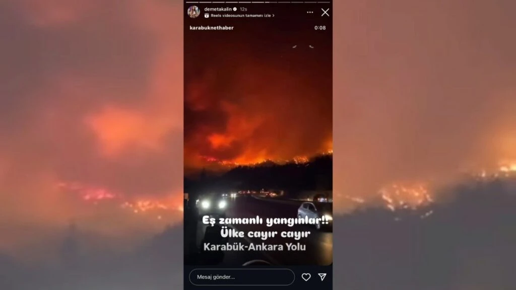 Ünlü isimlerden yürekleri dağlayan Bursa yangını paylaşımı! Ülkenin dört bir yanına ateş düştü