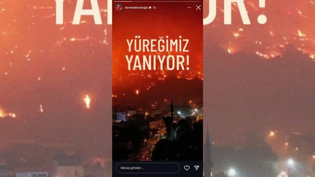Ünlü isimlerden yürekleri dağlayan Bursa yangını paylaşımı! Ülkenin dört bir yanına ateş düştü