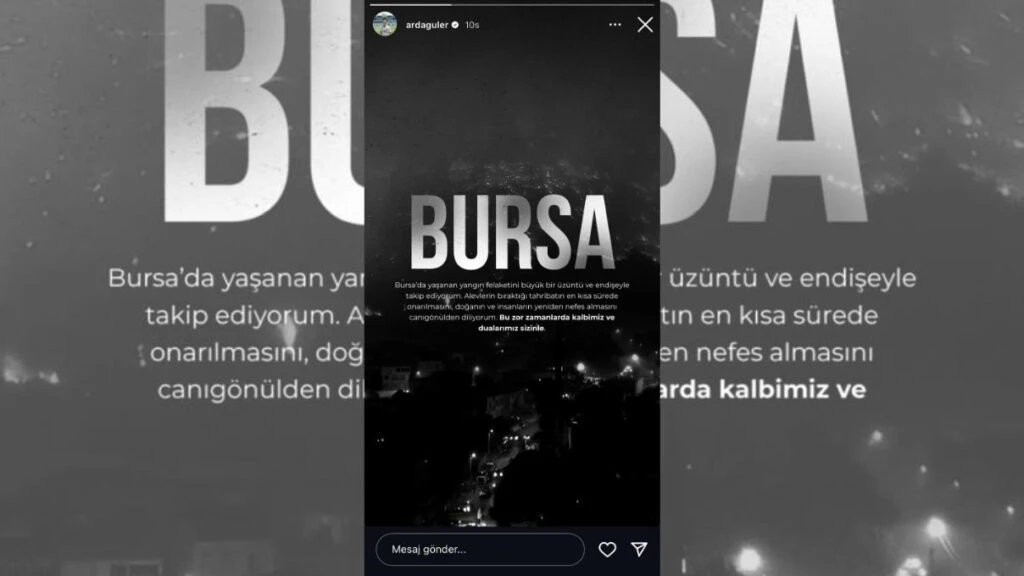 Ünlü isimlerden yürekleri dağlayan Bursa yangını paylaşımı! Ülkenin dört bir yanına ateş düştü