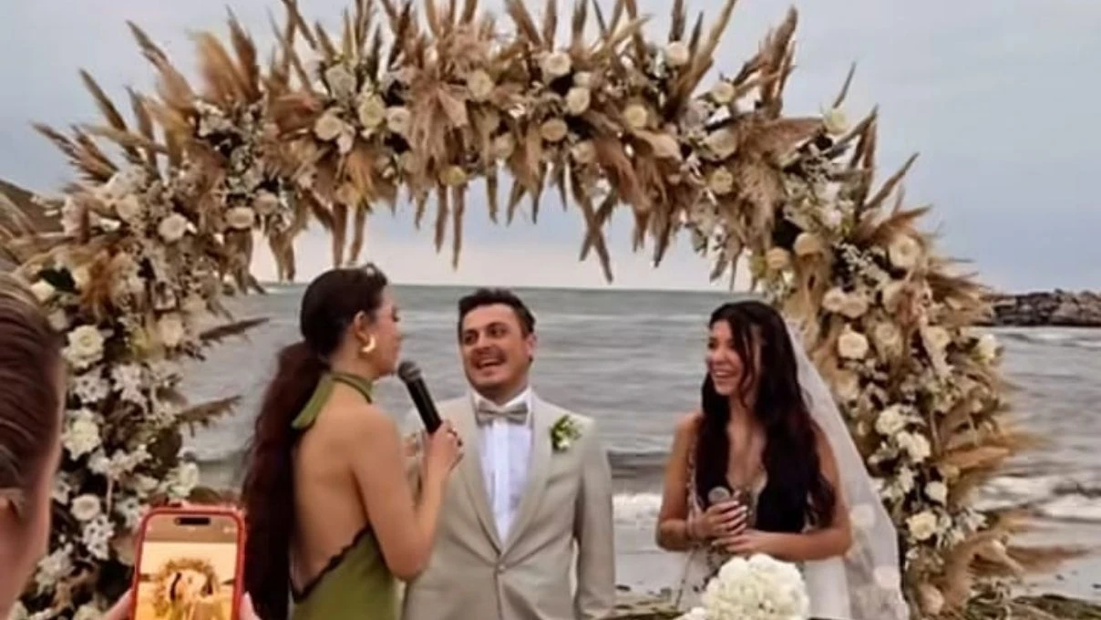 Demet Ozdemir nikah sahidi oldu Kerem Alp Kabul ve Tugce Bozkurt cifti evlendi