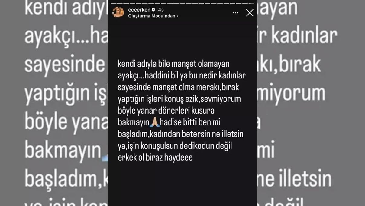 Ece Erken’den Sinan Akçıl’a Hadise göndermesi! “Haddini bil” 6 Ece Erken’den Sinan Akçıl’a Hadise göndermesi! “Haddini bil”