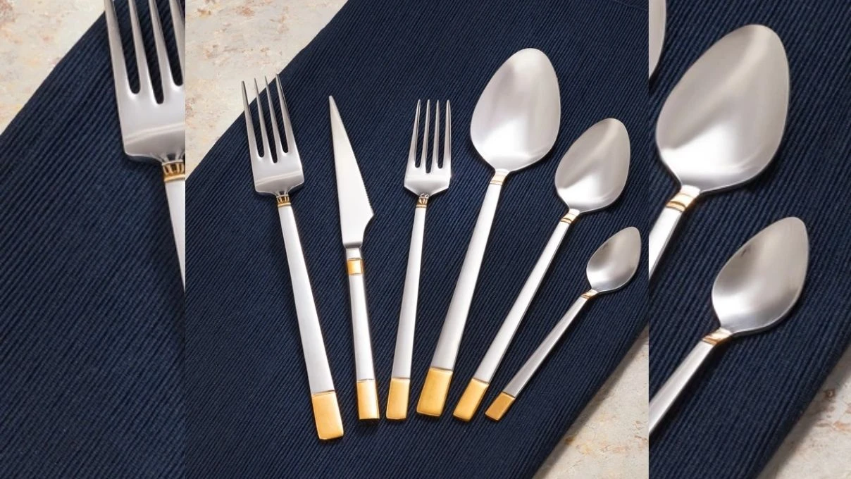Emsan Elegance Duru Gold 84 Parca 12 Kisilik Luks Kutulu Catal Kasik Bicak Takimi
