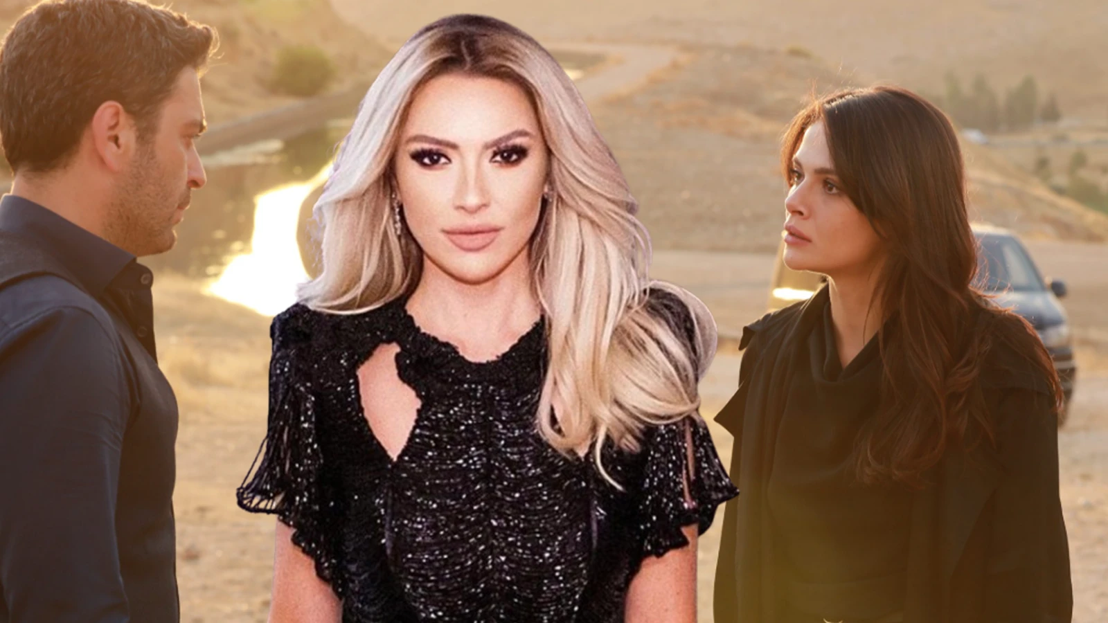 Hadise Uzak Sehir dizi setini ziyaret etti Sosyal medya bu kareyi konustu