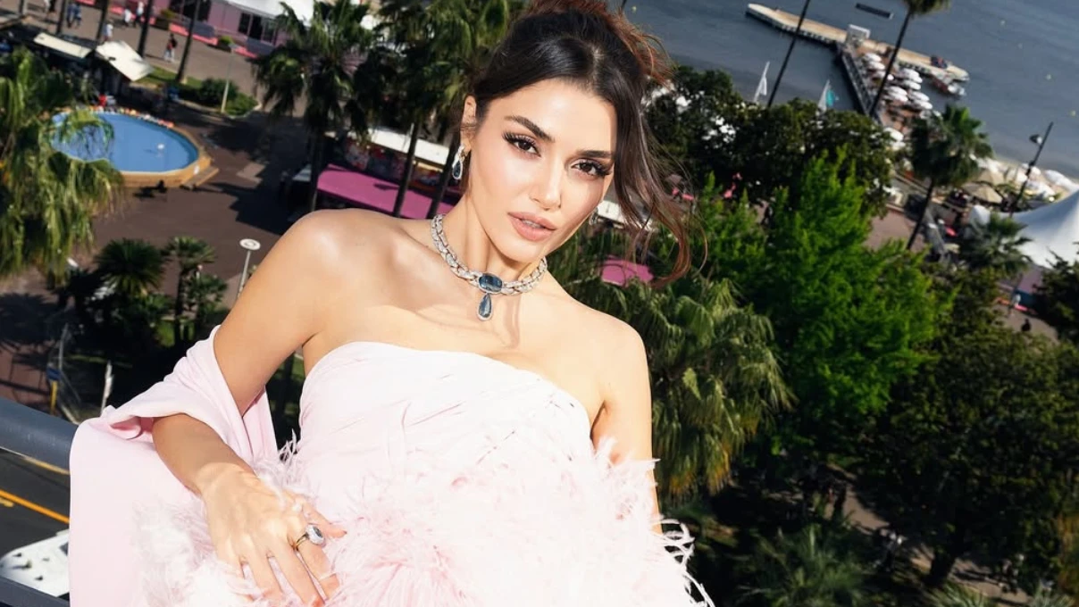 Hande Erçel Cannes’te rüzgar gibi esti! Şıklığı ve güzelliğiyle mest etti 6 Hande Ercel 6