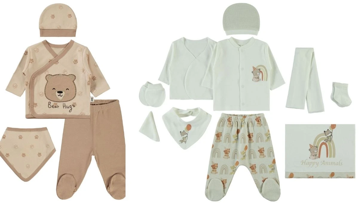 Hastane cikisi bebek mini zibin setleri