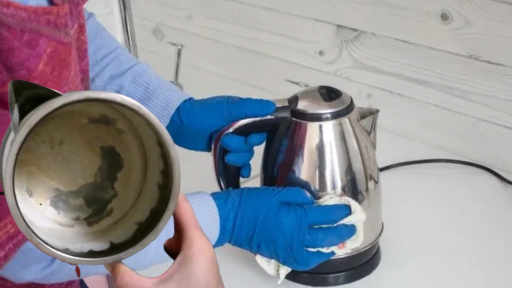 Kettle kireclenmesine son Icinde sakin su unutmayin