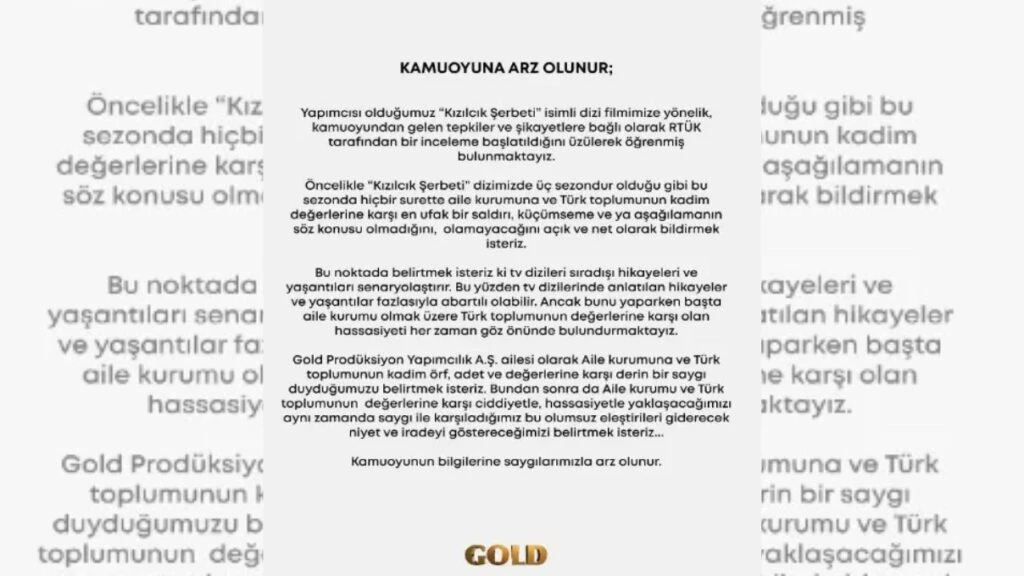 Kızılcık Şerbeti dizisinin başı dertte! RTÜK harekete geçti