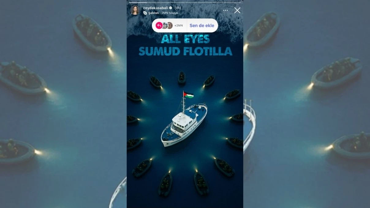 Ünlü isimler Küresel Sumud Filosu’na ses oldu! Paylaşımlar rekor kırdı