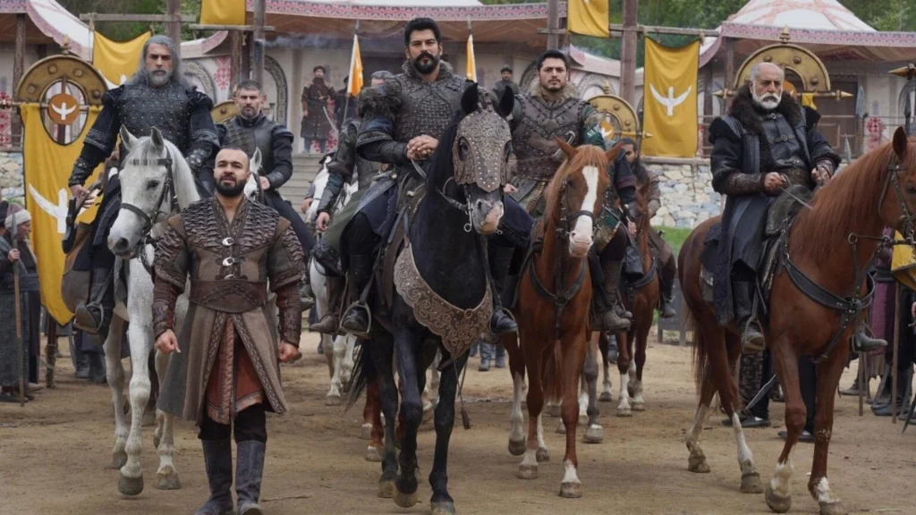 Kuruluş Osman dizisinde dikkat çeken eğitim sahnesi! Turgut Gazi’den alplere unutulmaz ders