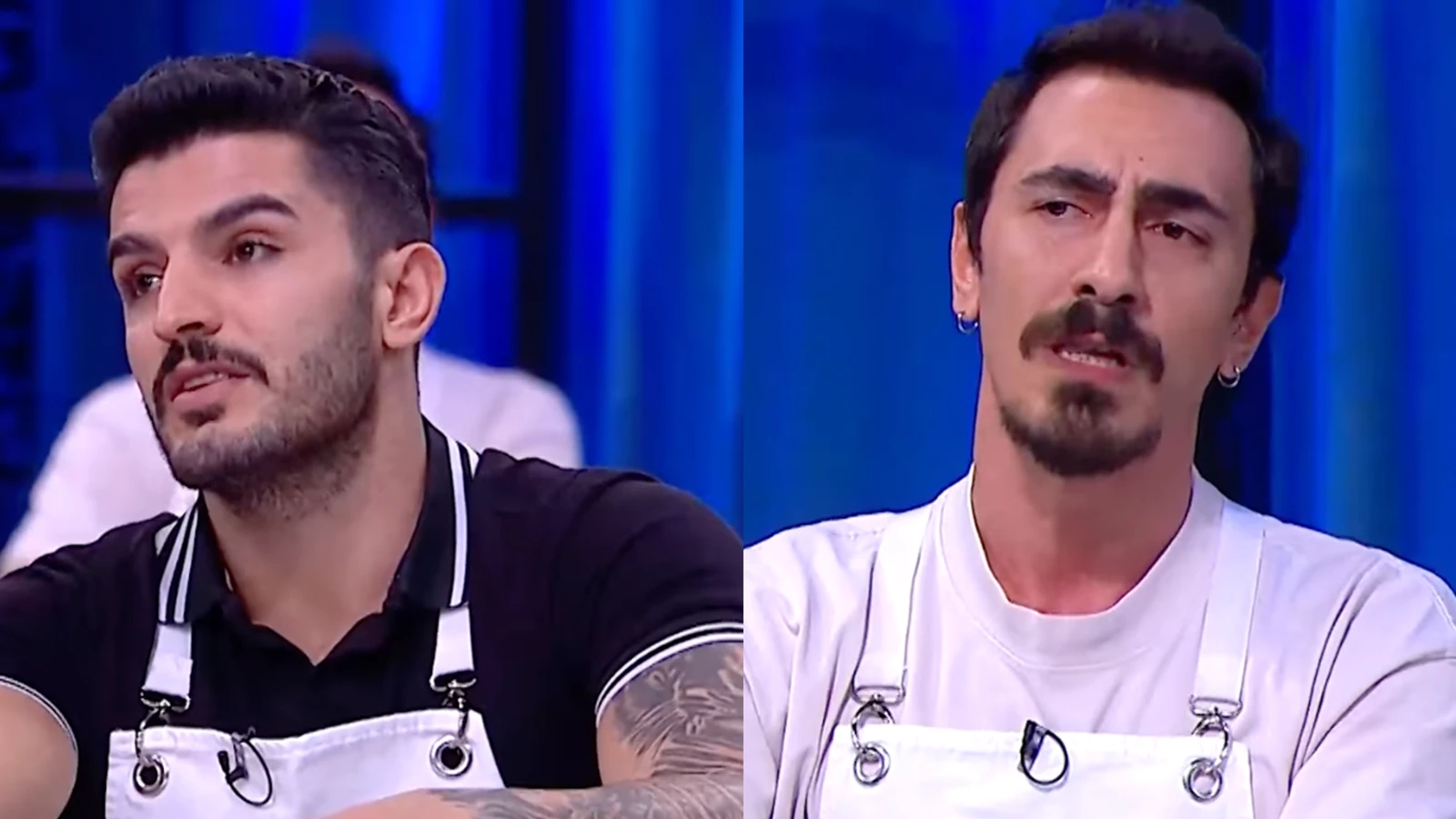 MasterChefte buyuk kavga Sezer ve Baris birbirine girdi dussun su verirsem namerdim
