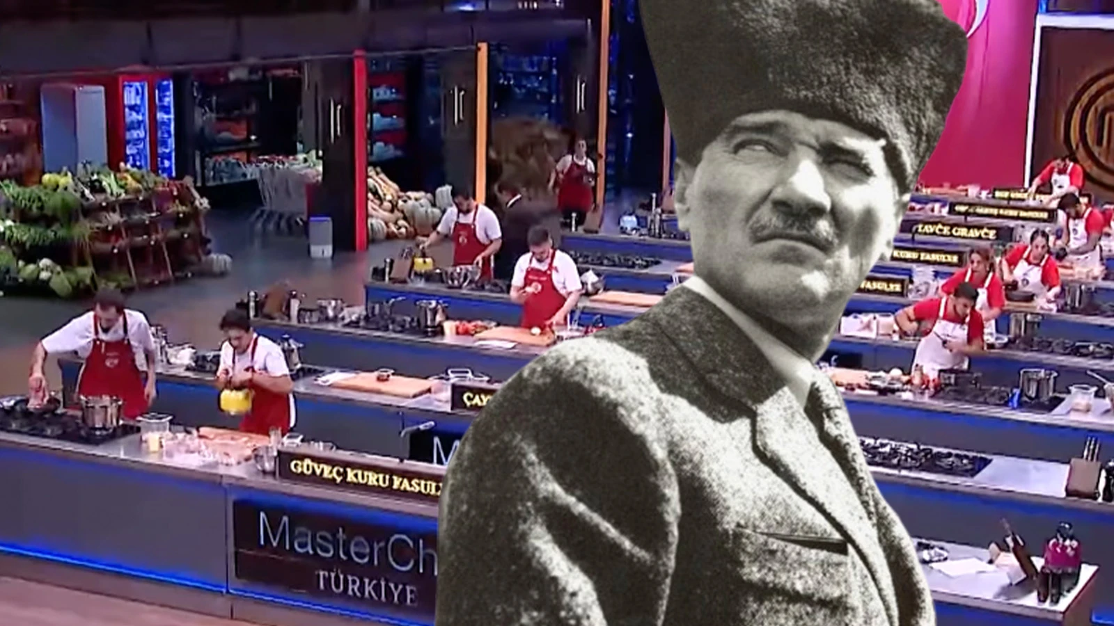 MasterChef'te ulu önder Atatürk'ün en sevdiği yemek yapıldı! Yarışmacılardan özel Cumhuriyet ziyafeti 7 MasterChefte ulu onder Ataturkun en sevdigi yemek yapildi Yarismacilardan ozel Cumhuriyet ziyafeti