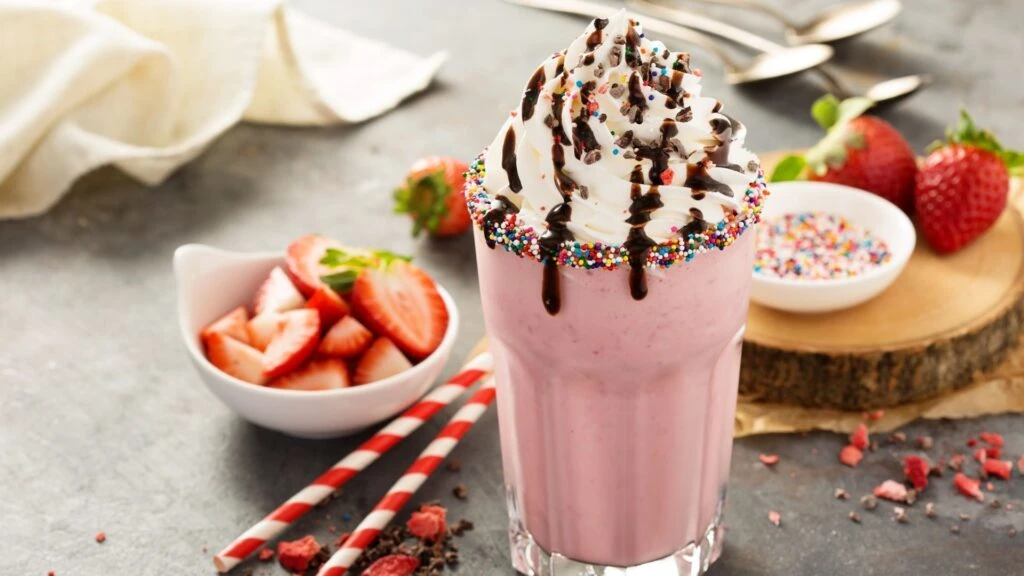 Çilekli milkshake tarifi, yalnızca 2 dakikada yazın içinizi ferahlatacak tarif