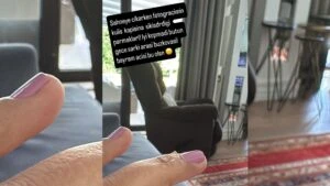 demet akalin parmaklarini sikistirdi
