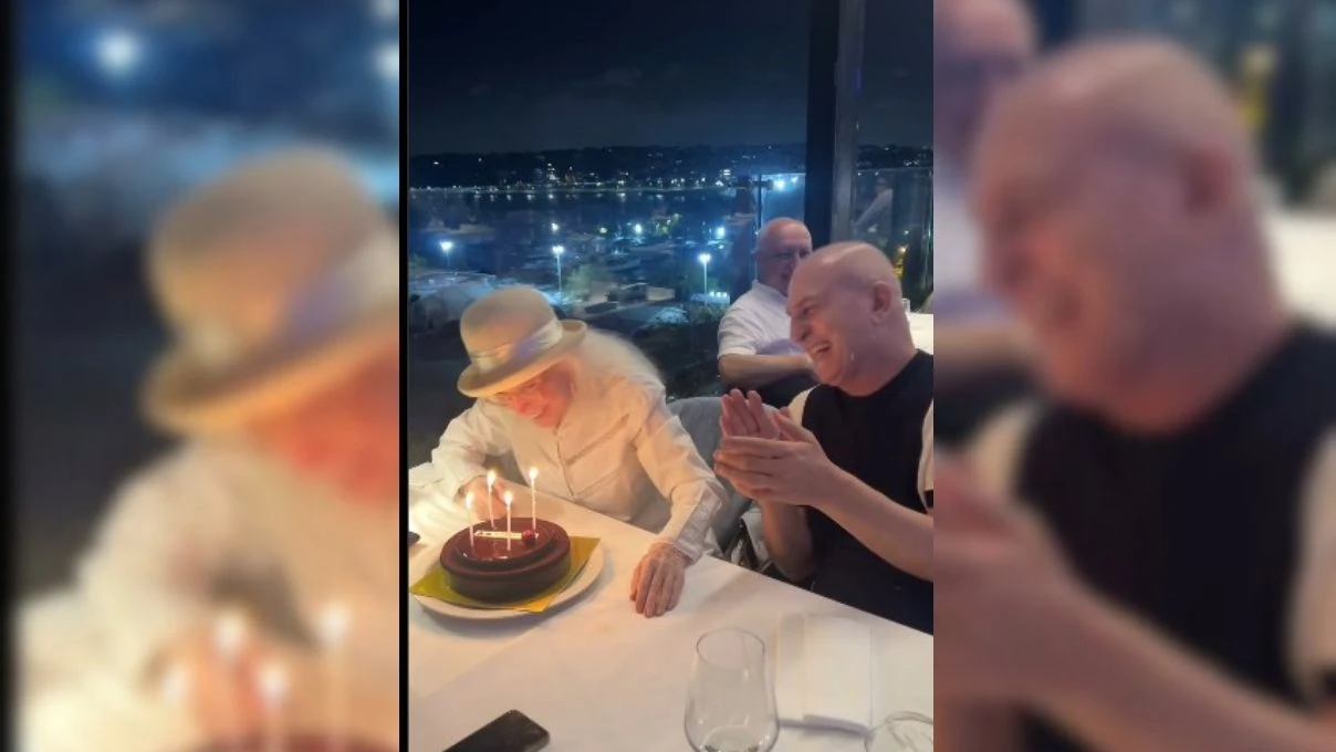 gonul yazar 89 yas gununu dostlariyla kutladi