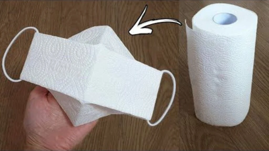 Kağıt havludan evde maske nasıl yapılır?