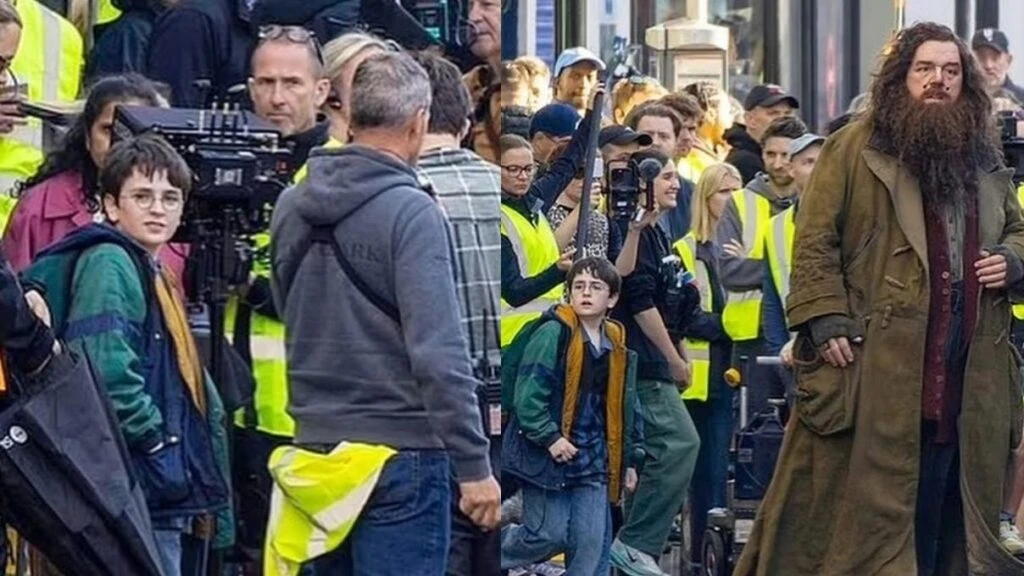 Harry Potter dizisinin çekimleri Londra sokaklarında başladı! Setten gelen görüntüler izleyicileri heyecanlandırdı