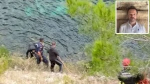 kontrolunu kaybettigi otomobil nehre ucmustu serdar kiyak evli oldugu kadini ve cocugunu oldurdugu iddiasiyla tutuklandi