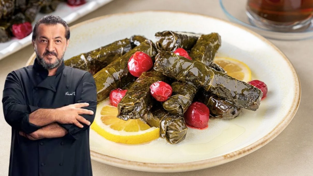 mehmet sef in restoranindakin aratmayacak lezzet visneli yaprak sarmasi tarifi 1