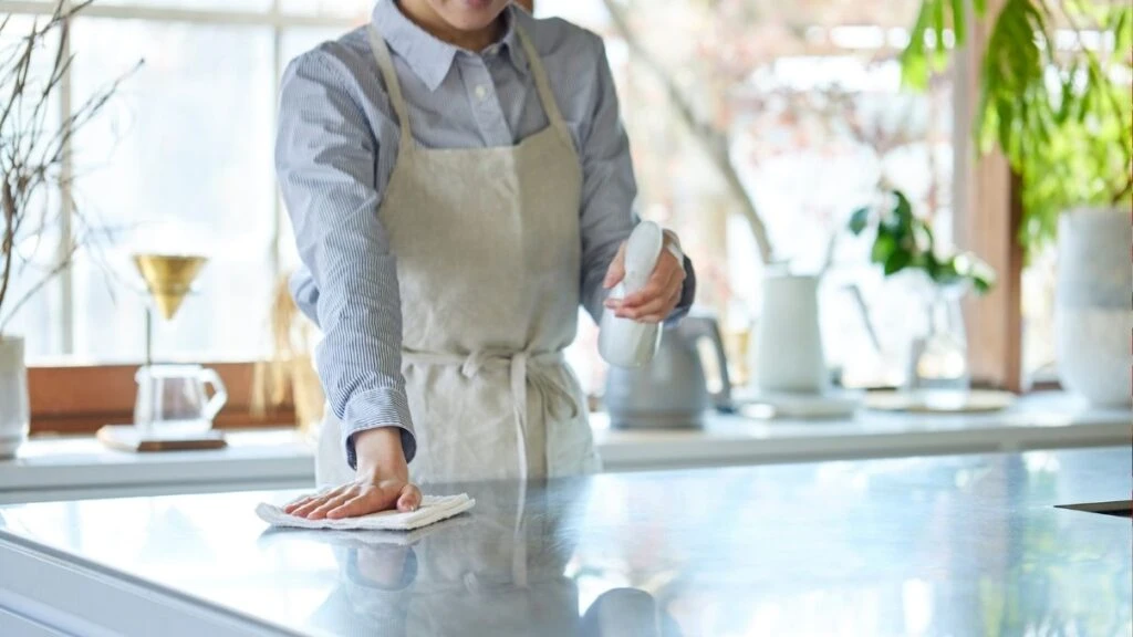 Kadınların keşfette paylaştığı yöntem: Mutfakta altın gibi parlayan yüzey formülü!