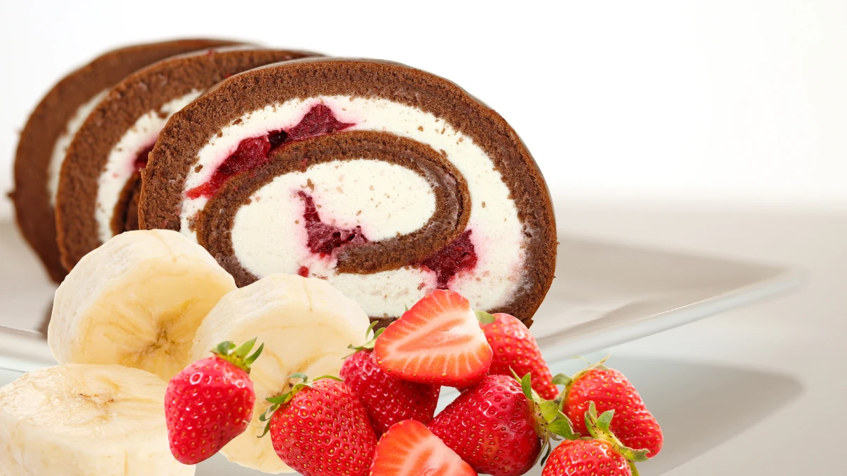 Çikolatalı muzlu rulo tarifi! Buna kimse hayır diyemez 8 muzlu rulo pasta 7