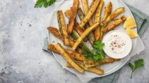 Patatessiz patates kızartması lezzeti! Baharat ve kabakları hazırlayın 4 patessiz patates kizartmasi