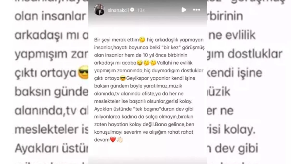 sinan akcil aciklamasi