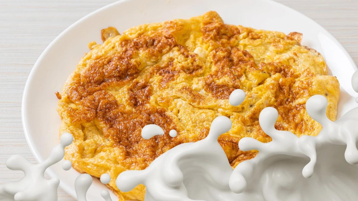 sutlu omlet 6