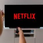 woman watching netflix